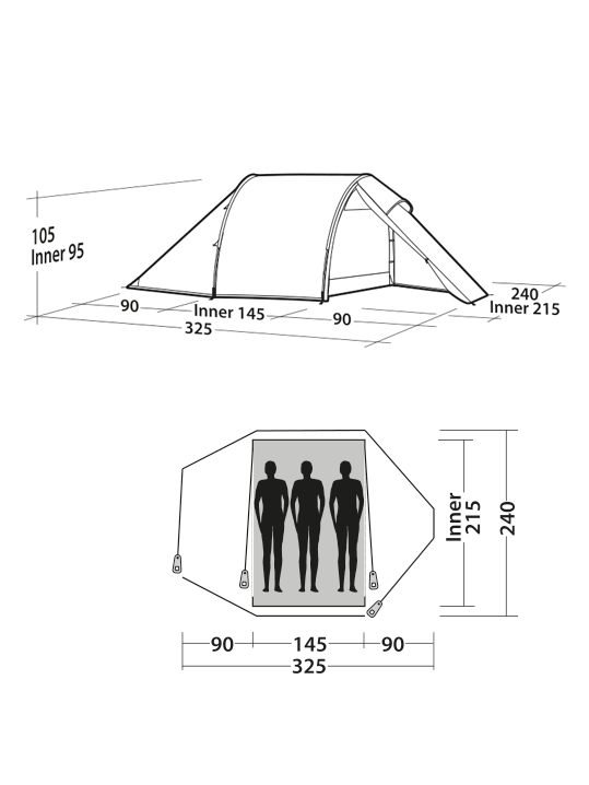 Easy Camp Vega 300 Compact tent
