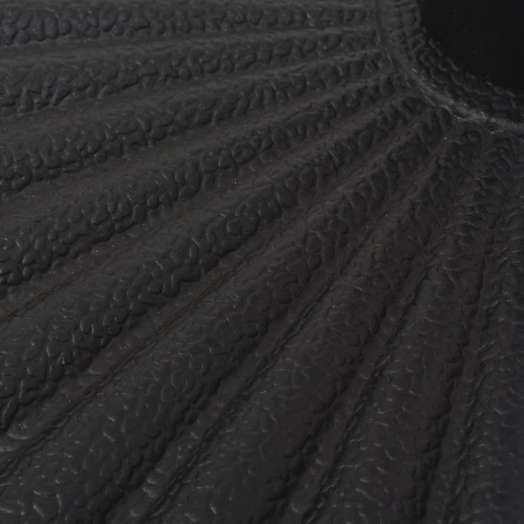 Parasolvoet rond 14 kg hars zwart