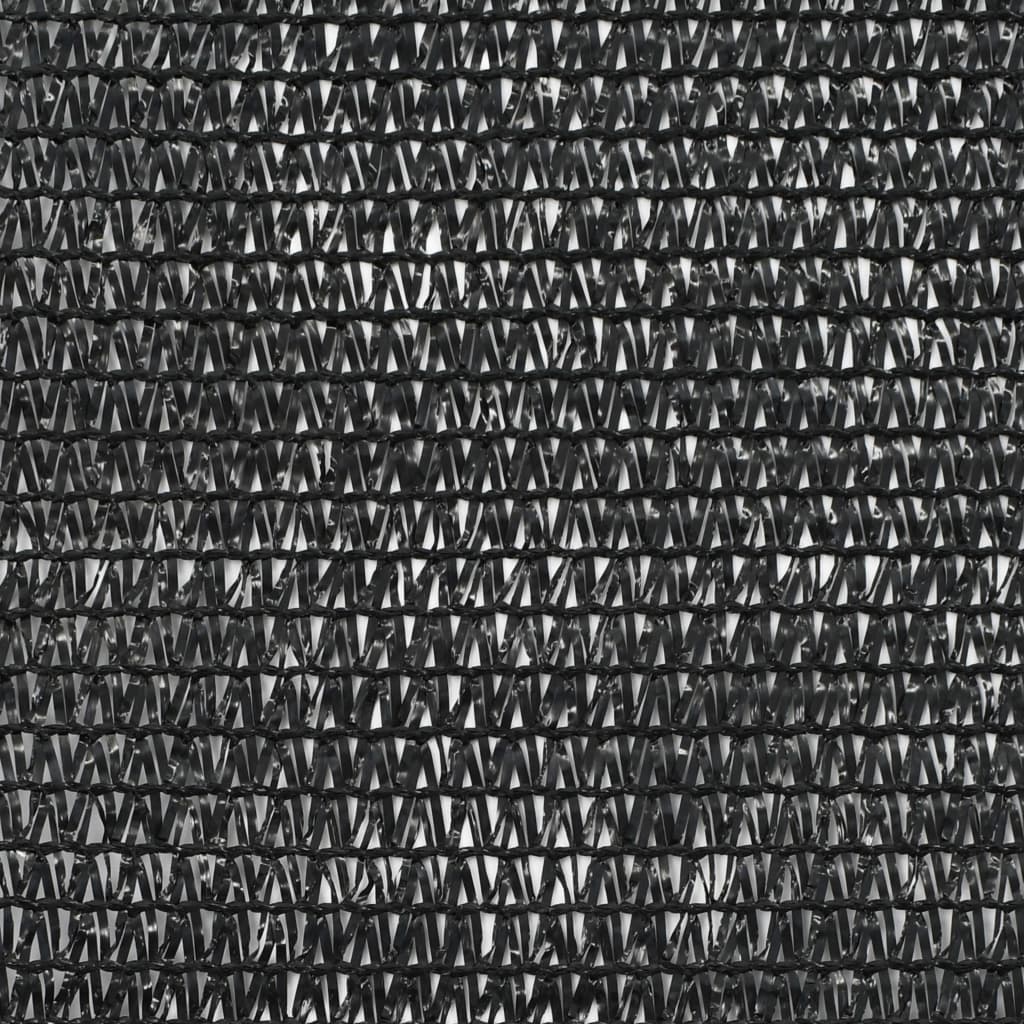 Tennisscherm 2x25 m HDPE zwart