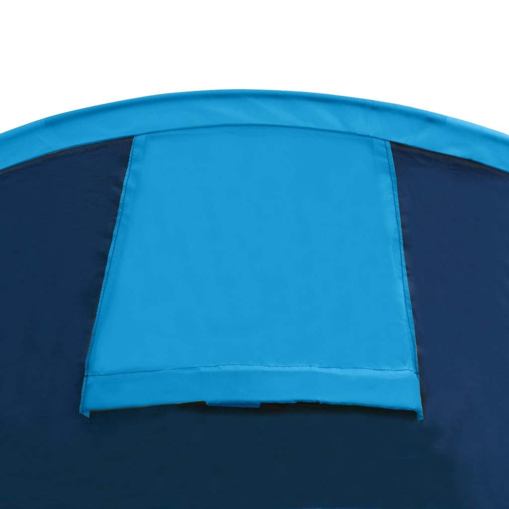 Tent voor 4 personen marineblauw/lichtblauw