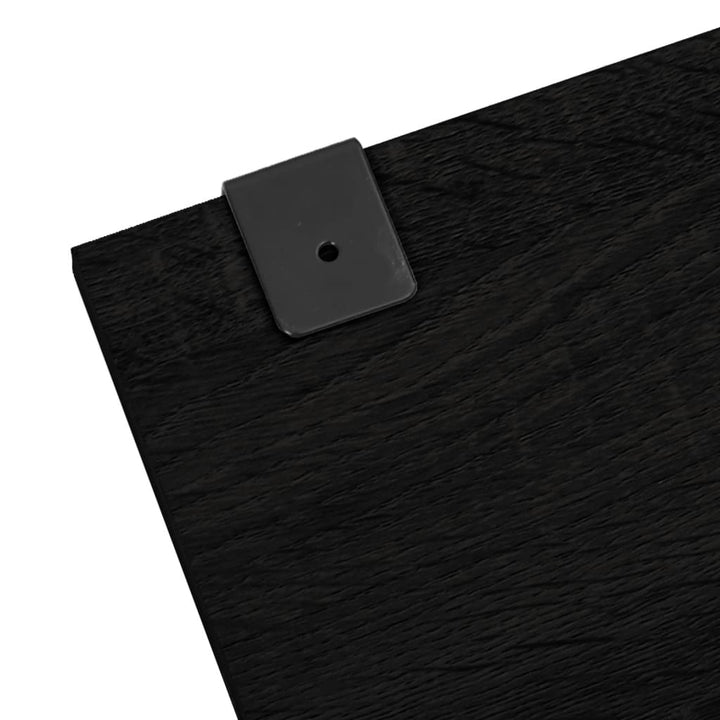 5-delige Badkamermeubelset bewerkt hout zwart