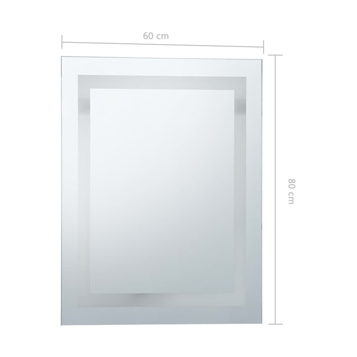 Badkamerspiegel LED met aanraaksensor 60x80 cm