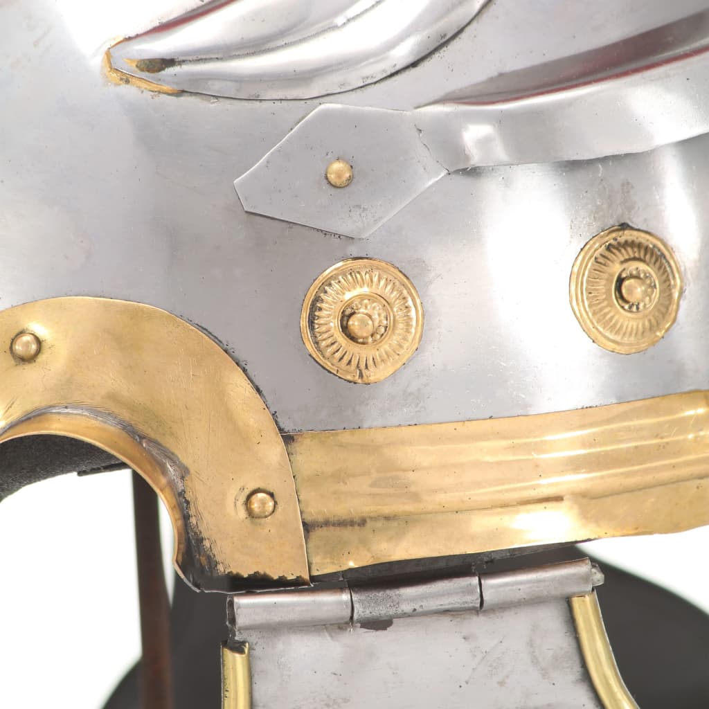 Soldatenhelm Romeins replica staal zilverkleurig