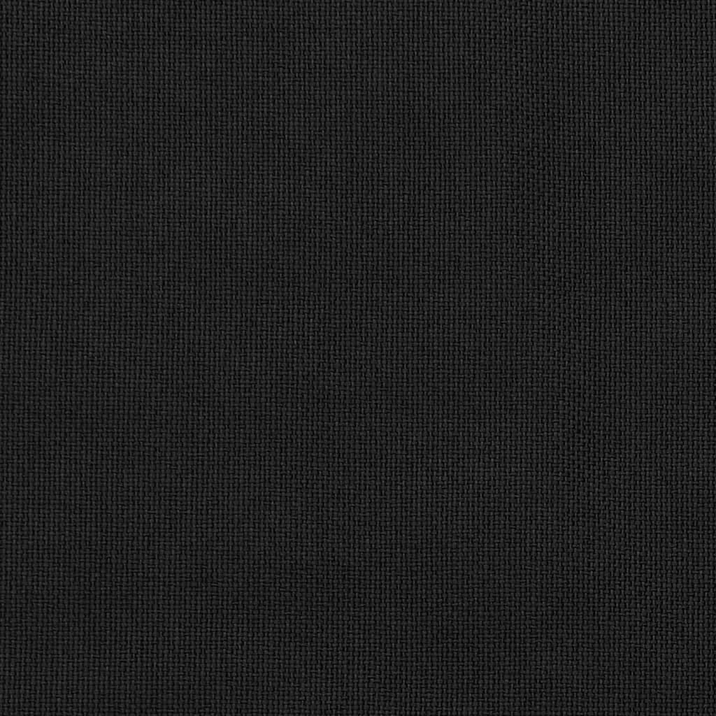 Gordijnen linnen-look verduisterend haken 2 st 140x225 cm zwart