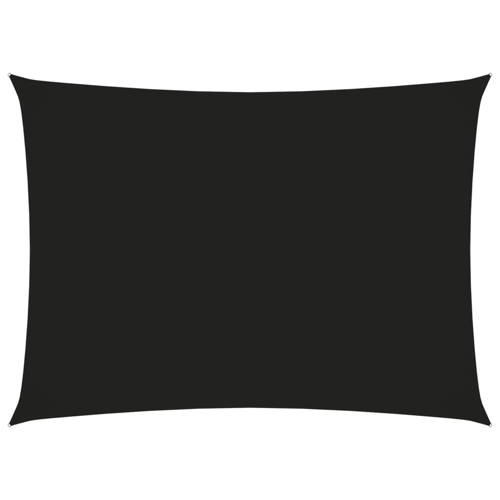 Zonnescherm rechthoekig 3x4,5 m oxford stof zwart