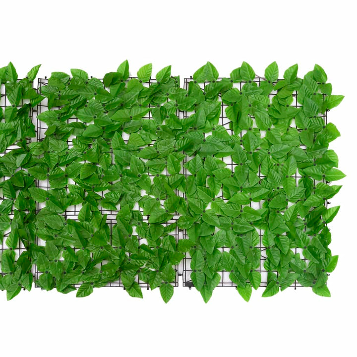 Balkonscherm met groene bladeren 300x75 cm