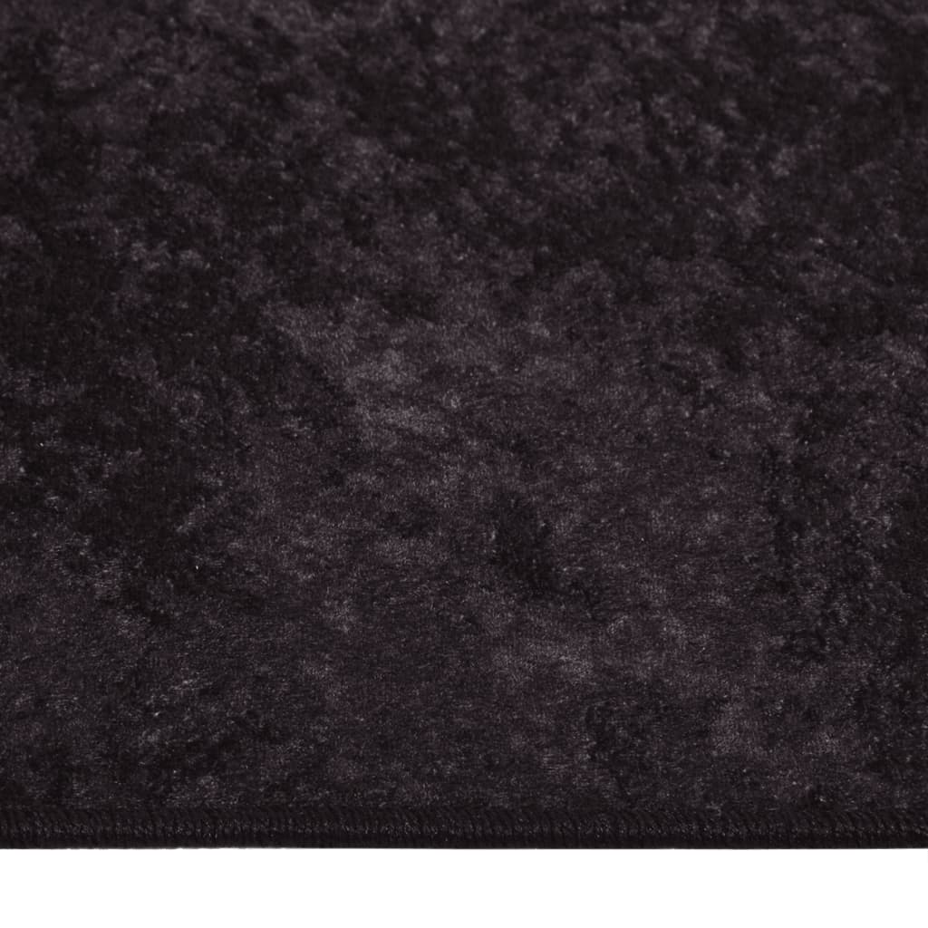 Vloerkleed wasbaar anti-slip 120x180 cm antracietkleurig
