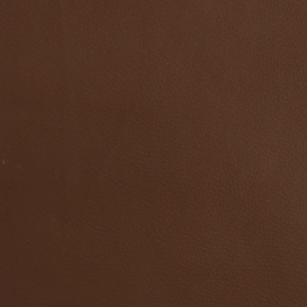 Voetenbank 45x29,5x39 cm glanzend kunstleer bruin
