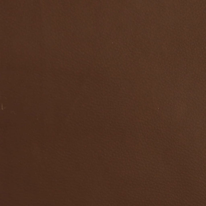Voetenbank 45x29,5x39 cm glanzend kunstleer bruin