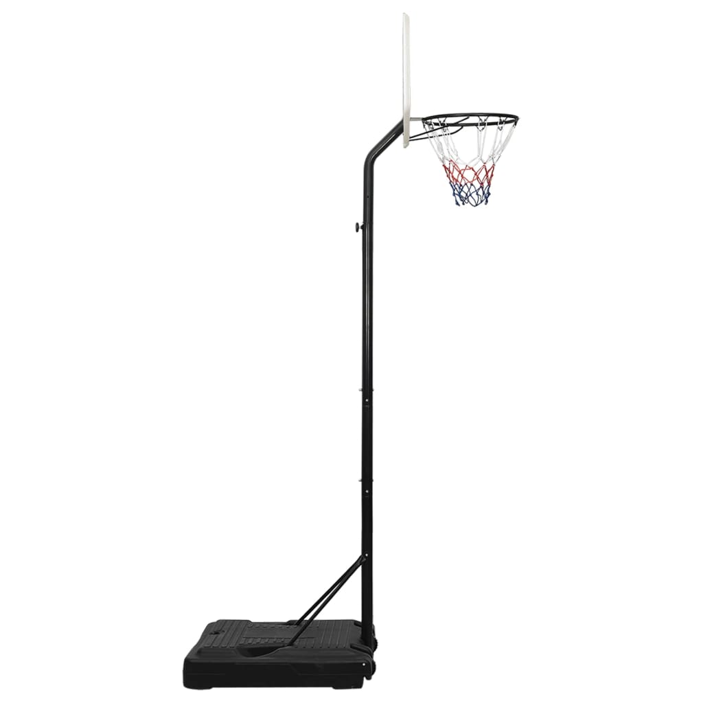 Basketbalstandaard 282-352 cm polyethyleen wit