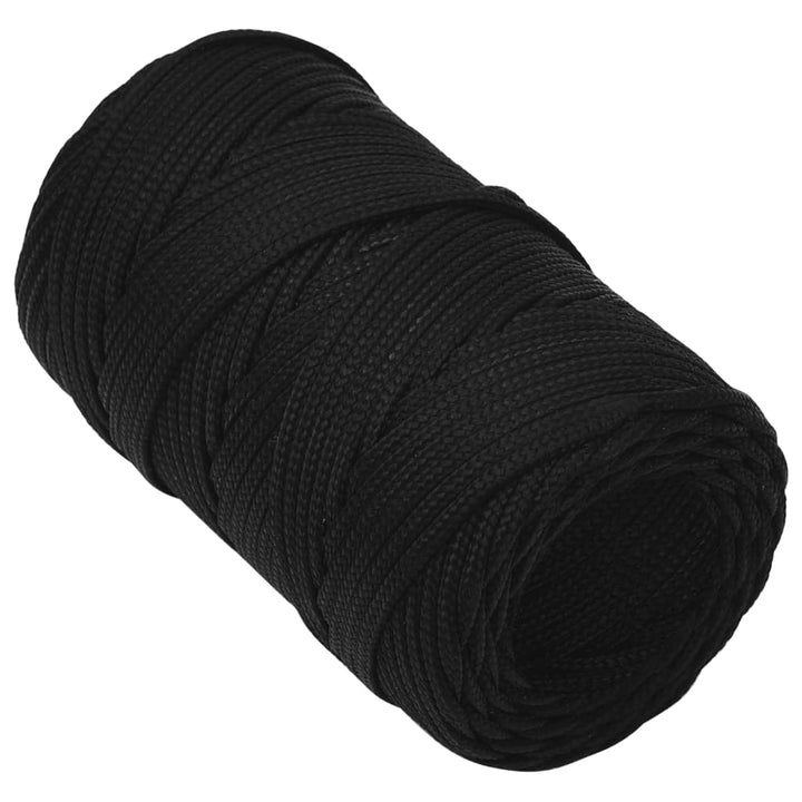 Werktouw 2 mm 100 m polyester zwart