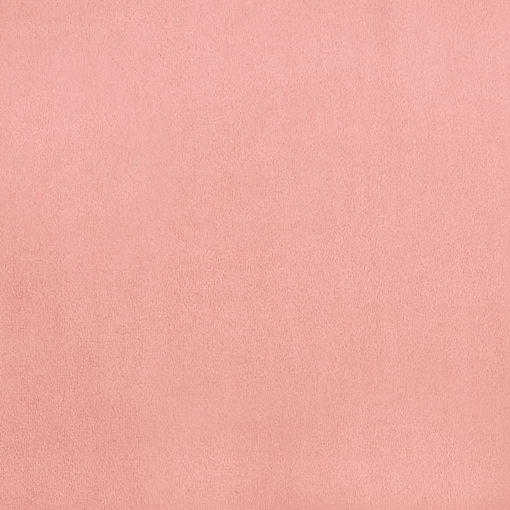 Boxspringframe fluweel roze 90x200 cm