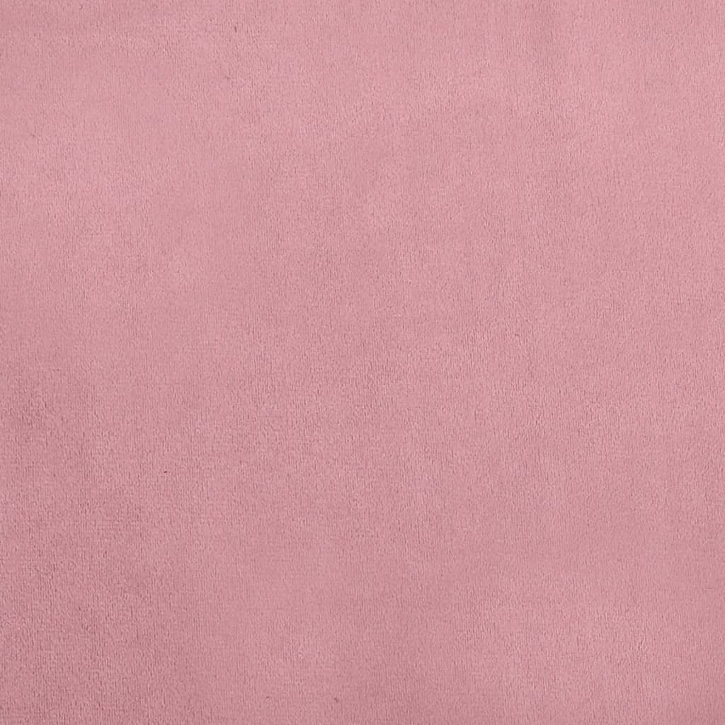 Kinderbank 70x45x26,5 cm fluweel roze