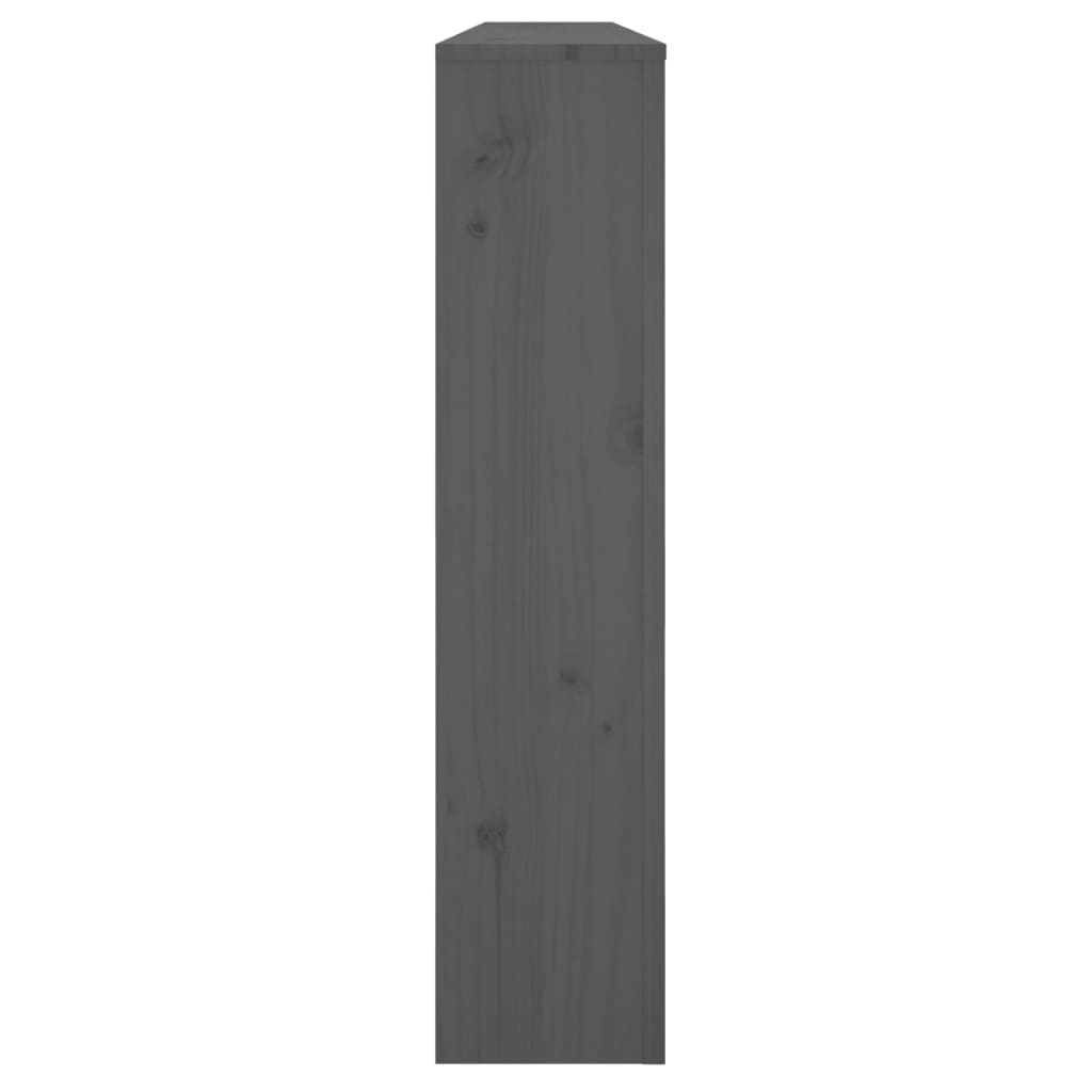 Radiatorombouw 169x19x84 cm massief grenenhout grijs