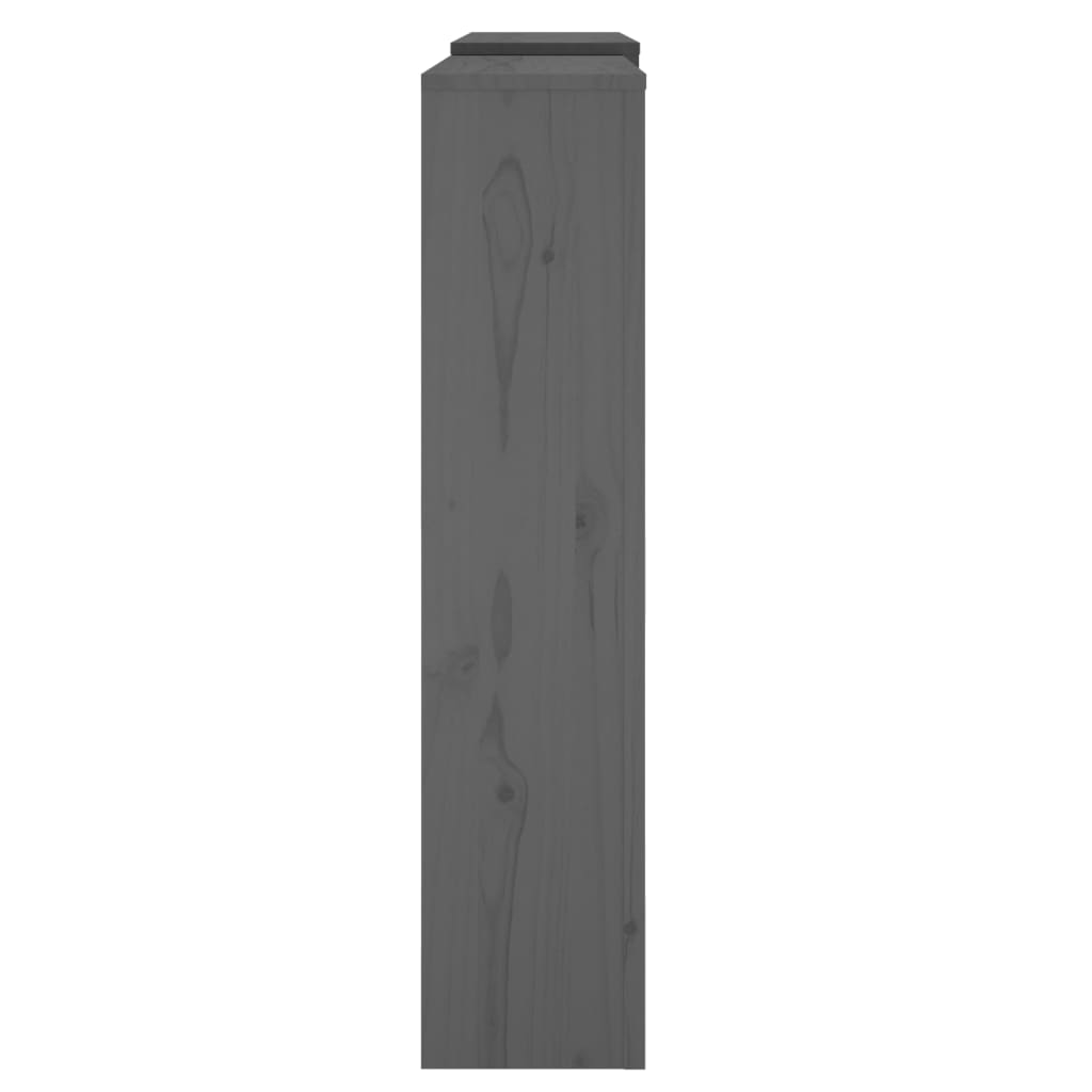 Radiatorombouw 210x21x85 cm massief grenenhout grijs