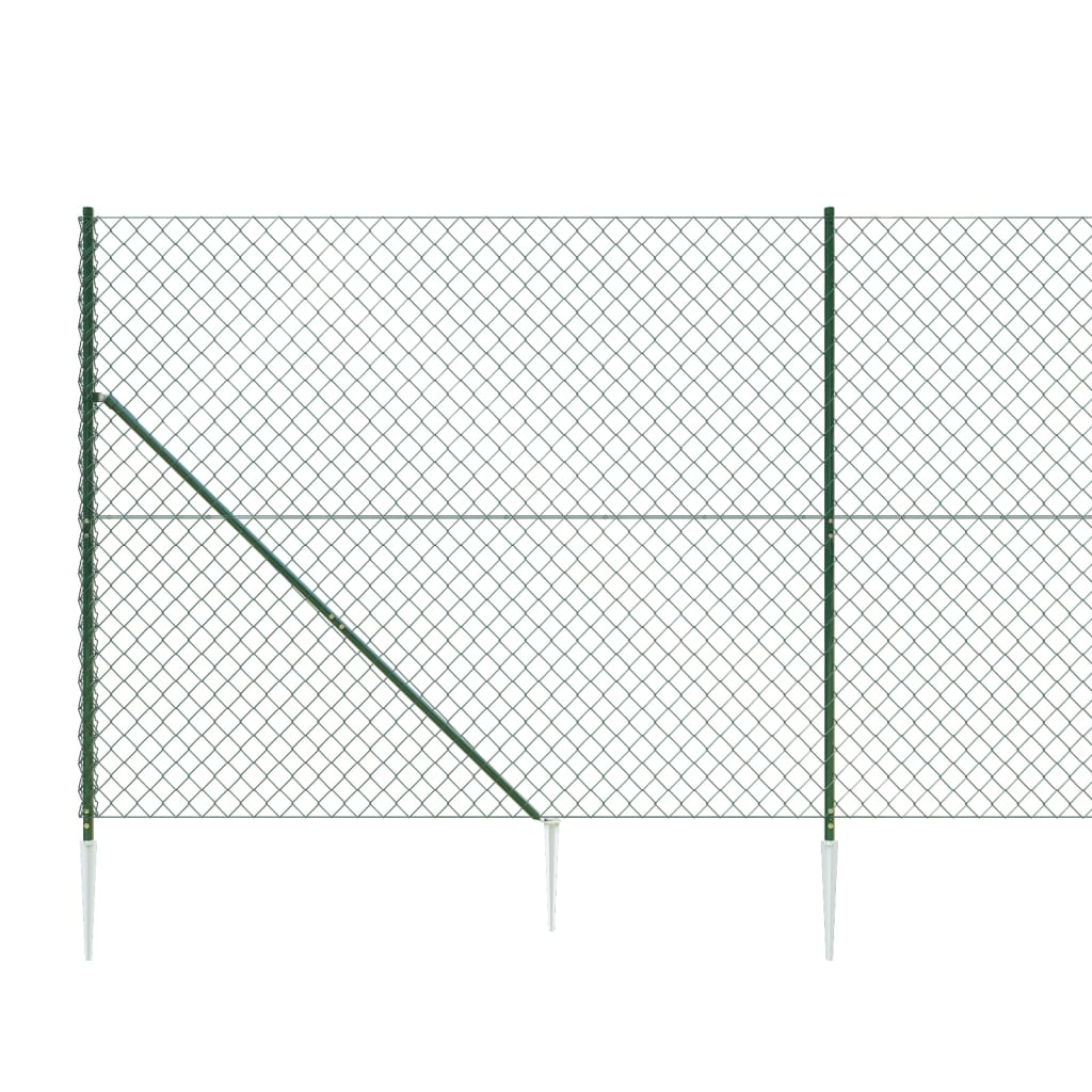 Gaashek met grondankers 2x10 m groen