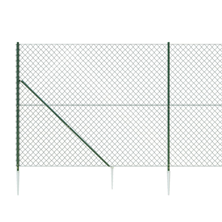 Gaashek met grondankers 2x10 m groen