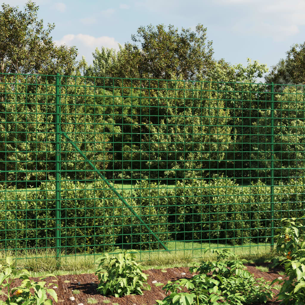 Draadgaashek met grondankers 2,2x25 m groen