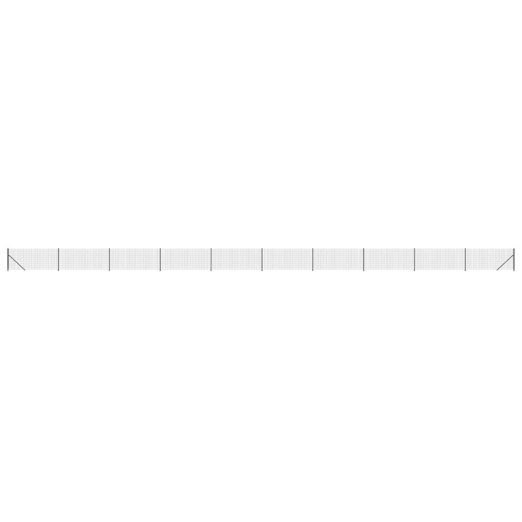 Draadgaashek met flens 1,1x25 m antracietkleurig