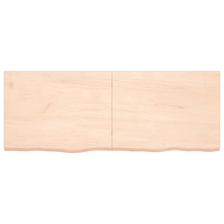 Tafelblad 160x60x4 cm onbehandeld massief eikenhout