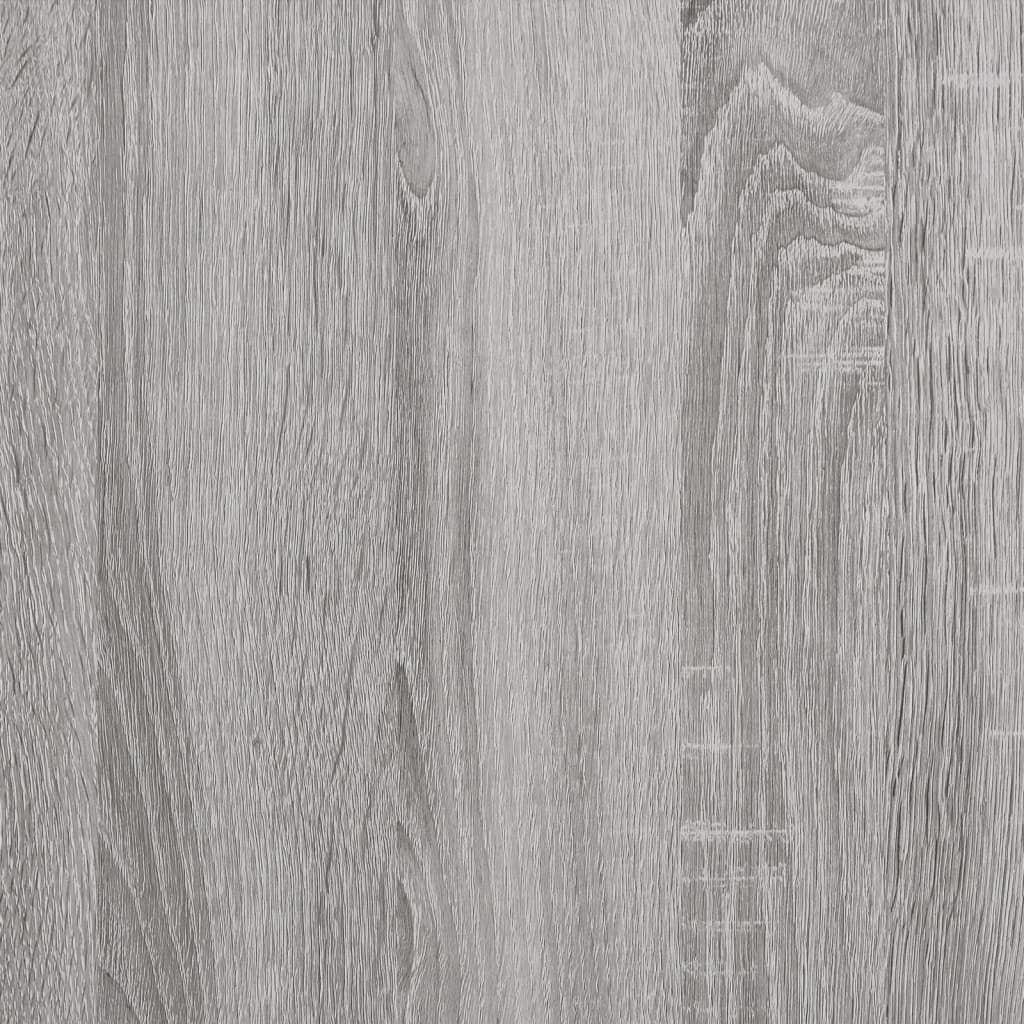3-delige Wandschappenset bewerkt hout grijs sonoma eikenkleurig