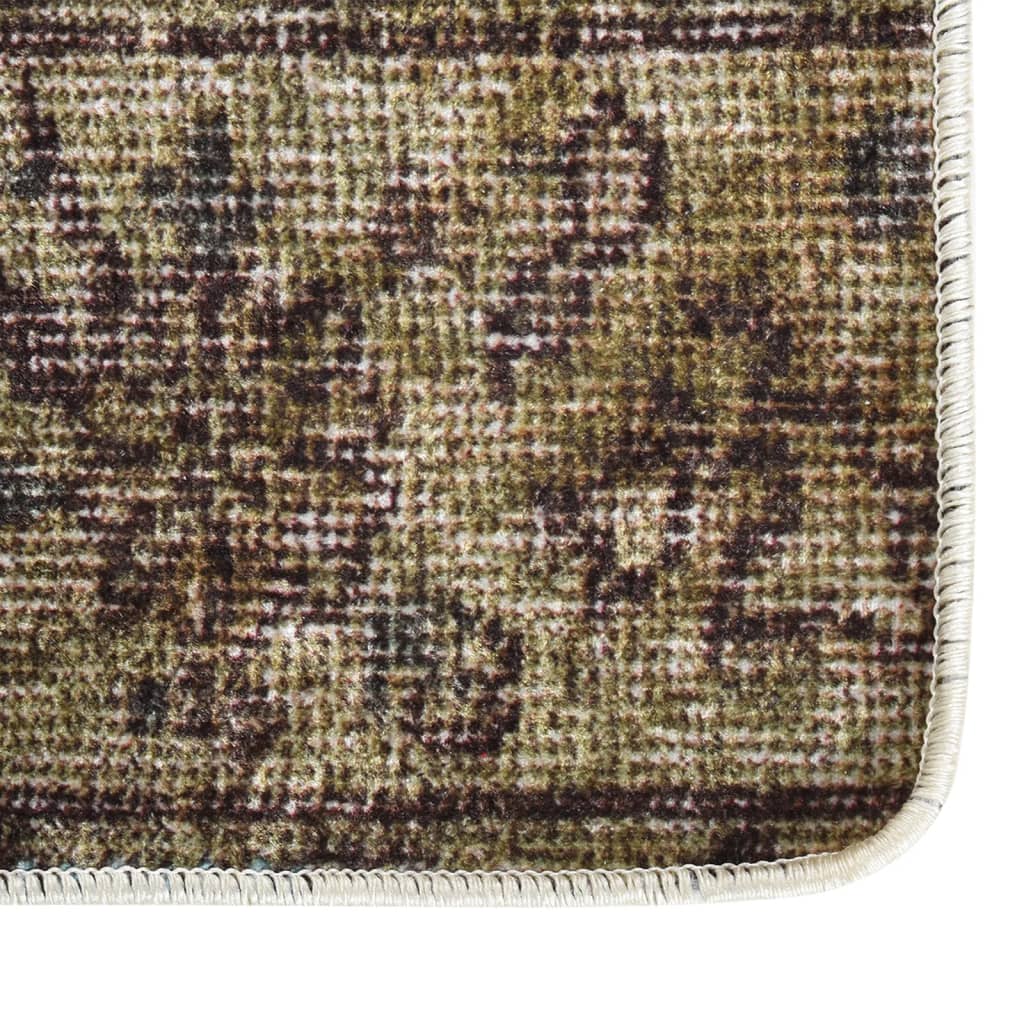 Vloerkleed wasbaar anti-slip 120x170 cm patchwork meerkleurig