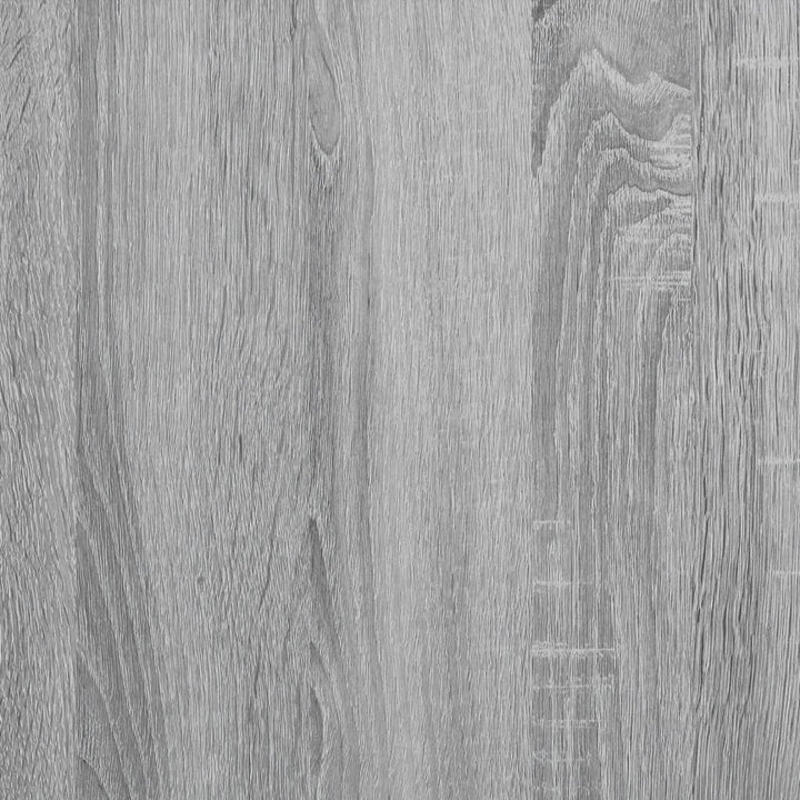 Bureau 140x50x75 cm metaal en bewerkt hout grijs sonoma eiken