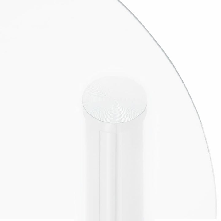 Bijzettafel 2-laags 38 cm gehard glas transparant - Griffin Retail