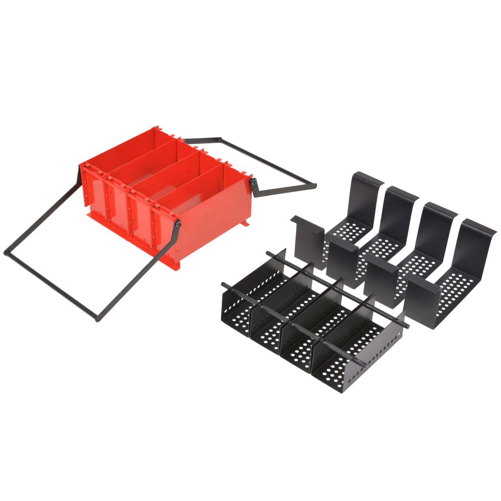 Brikettenpers voor papier 38x31x18 cm staal zwart en rood - Griffin Retail