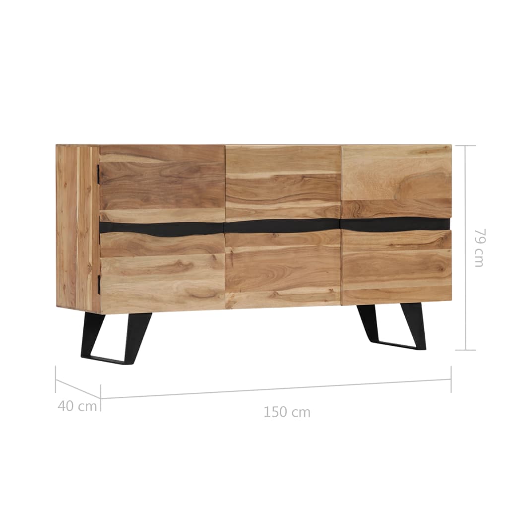 Dressoir 150x40x79 cm massief acaciahout - Griffin Retail