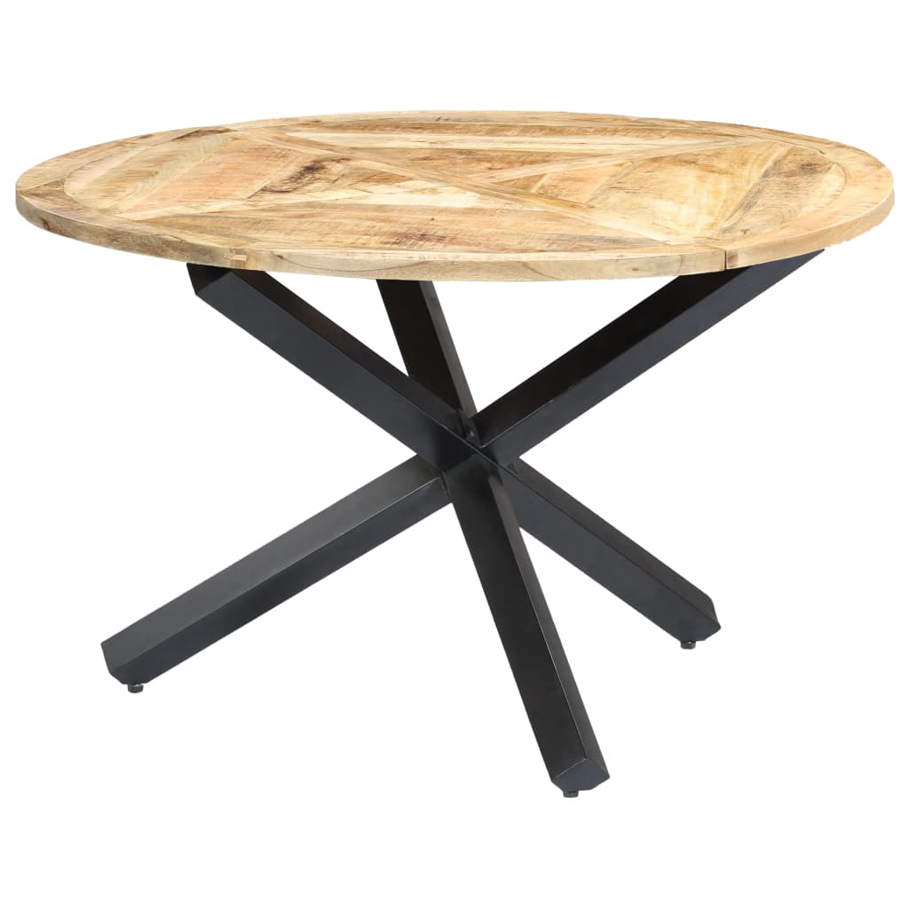 Eettafel rond 150x76 cm massief mangohout - Griffin Retail