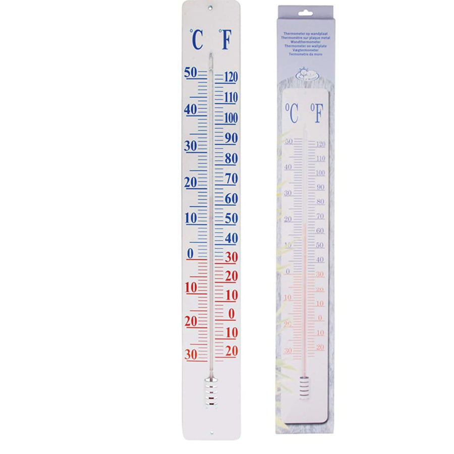 Esschert Design thermometer op wandplaat 90 cm TH9 - Griffin Retail