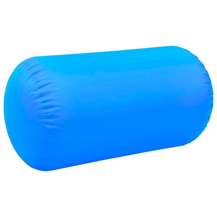 Gymnastiekrol met pomp opblaasbaar 120x90 cm PVC blauw - Griffin Retail