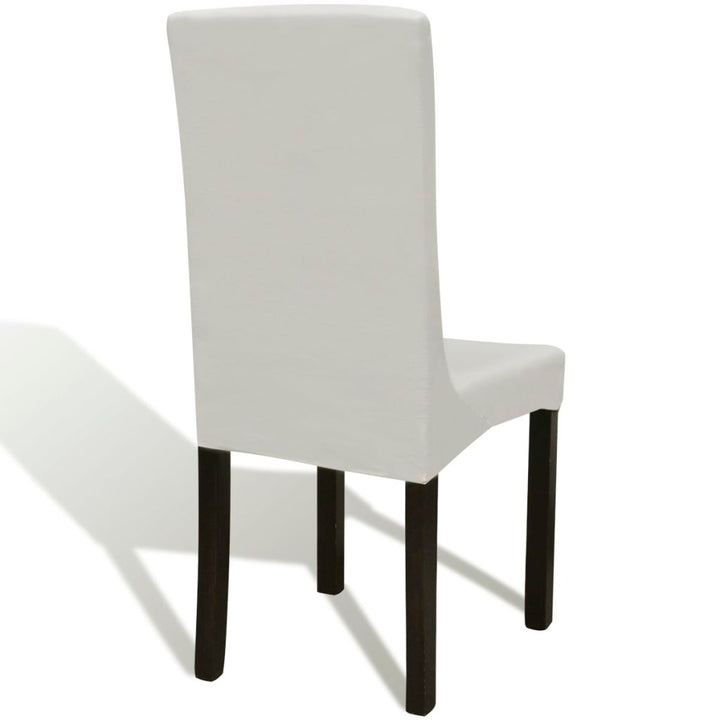 Hoes voor stoelen 6 stuks stretch (creme) - Griffin Retail