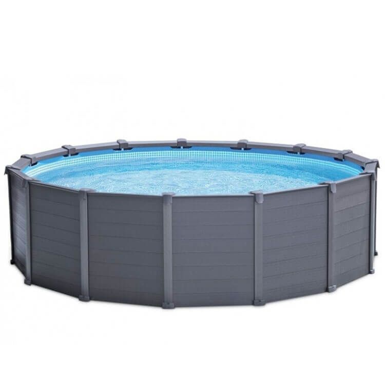 Intex Graphite Panel zwembad 478 x 124 cm - Griffin Retail