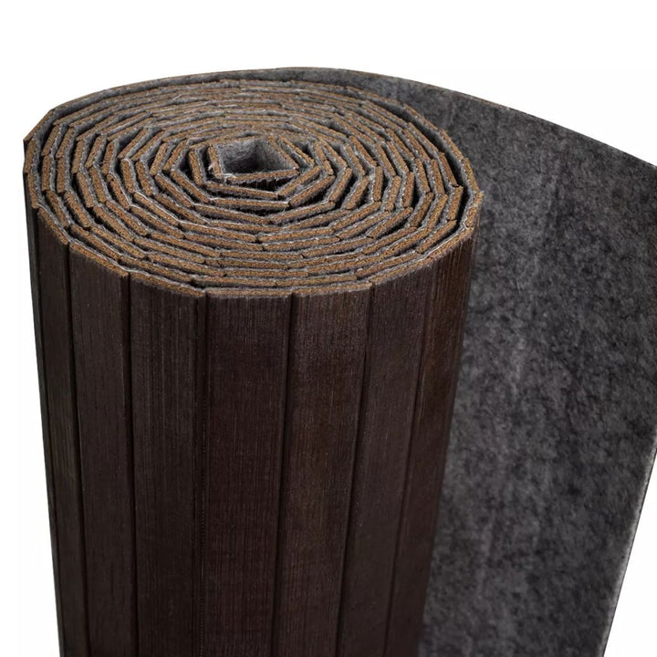 Kamerscherm donkerbruin bamboe 250x165 cm - Griffin Retail