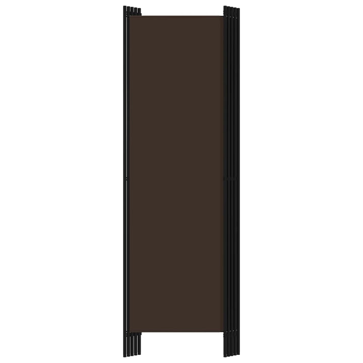 Kamerscherm met 5 panelen 250x180 cm bruin - Griffin Retail