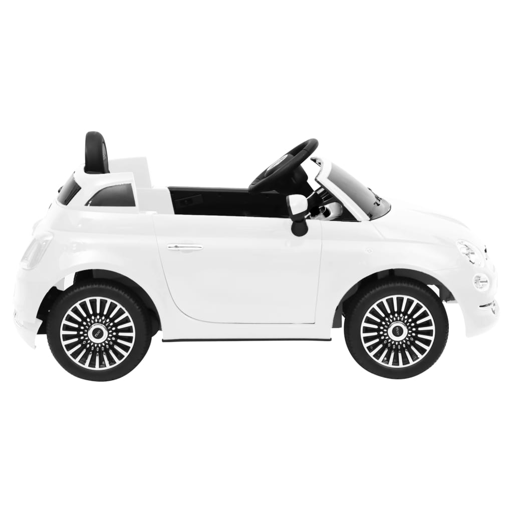 Kinderauto Fiat 500 elektrisch wit - Griffin Retail
