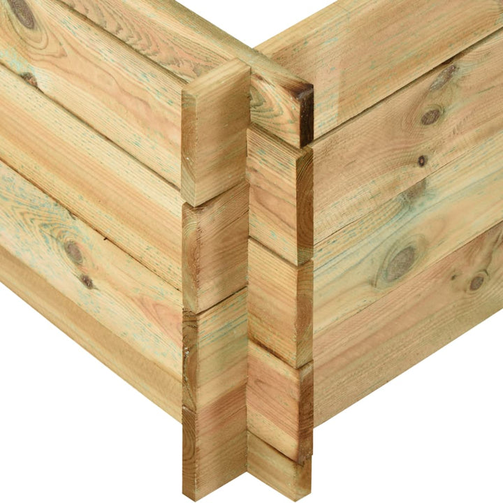 Plantenbak verhoogd 150x100x40 cm geïmpregneerd hout - Griffin Retail