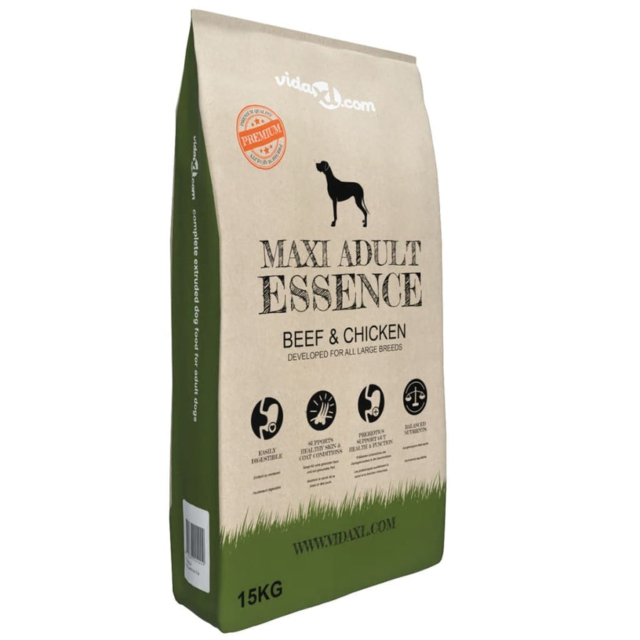 Premium hondenvoer droog Maxi Adult Essence Beef & Chicken 15kg - Griffin Retail