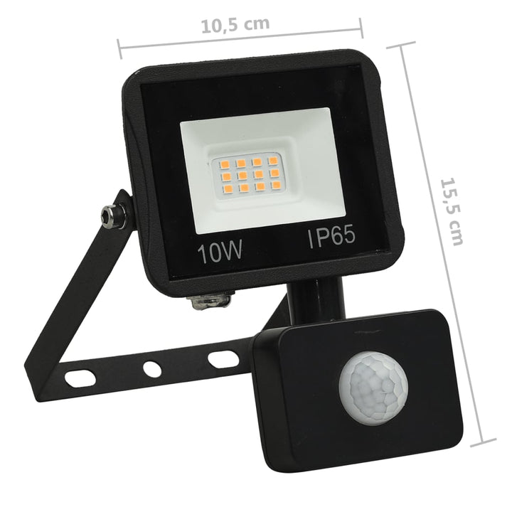 Spotlight met sensor LED 10 W warmwit - Griffin Retail