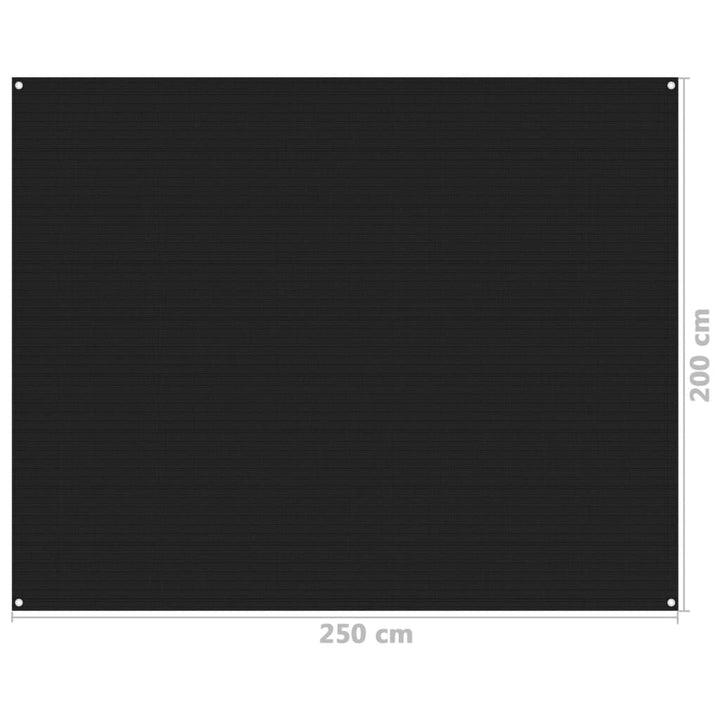 Tenttapijt 250x200 cm zwart - Griffin Retail