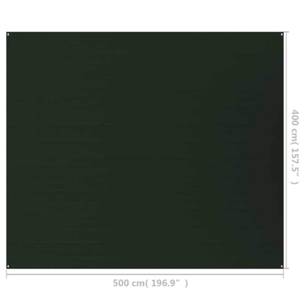 Tenttapijt 400x500 cm HDPE donkergroen - Griffin Retail