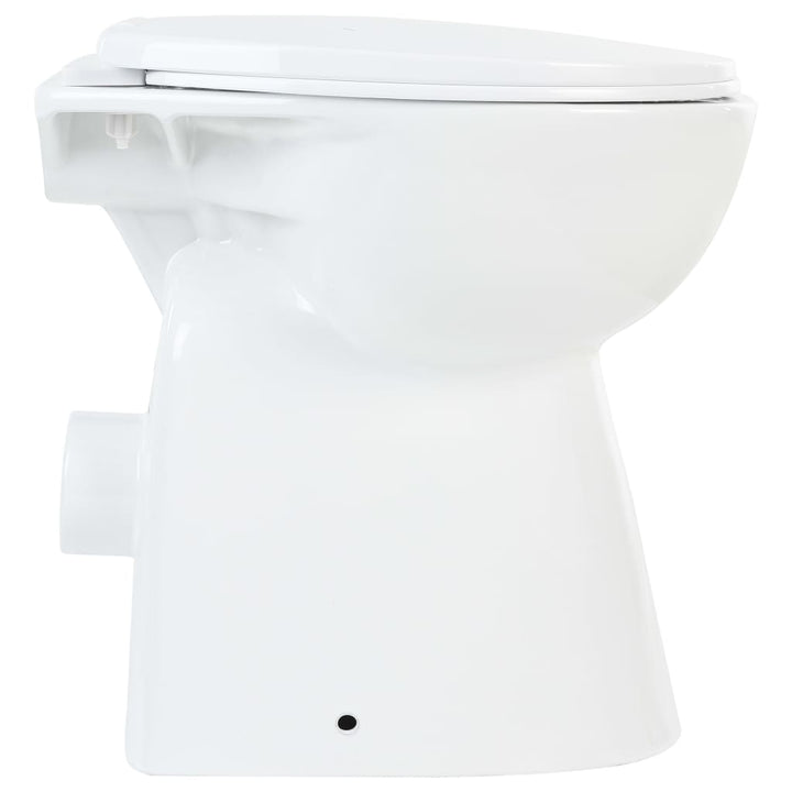 Toilet verhoogd 7 cm soft-close randloos keramiek wit - Griffin Retail