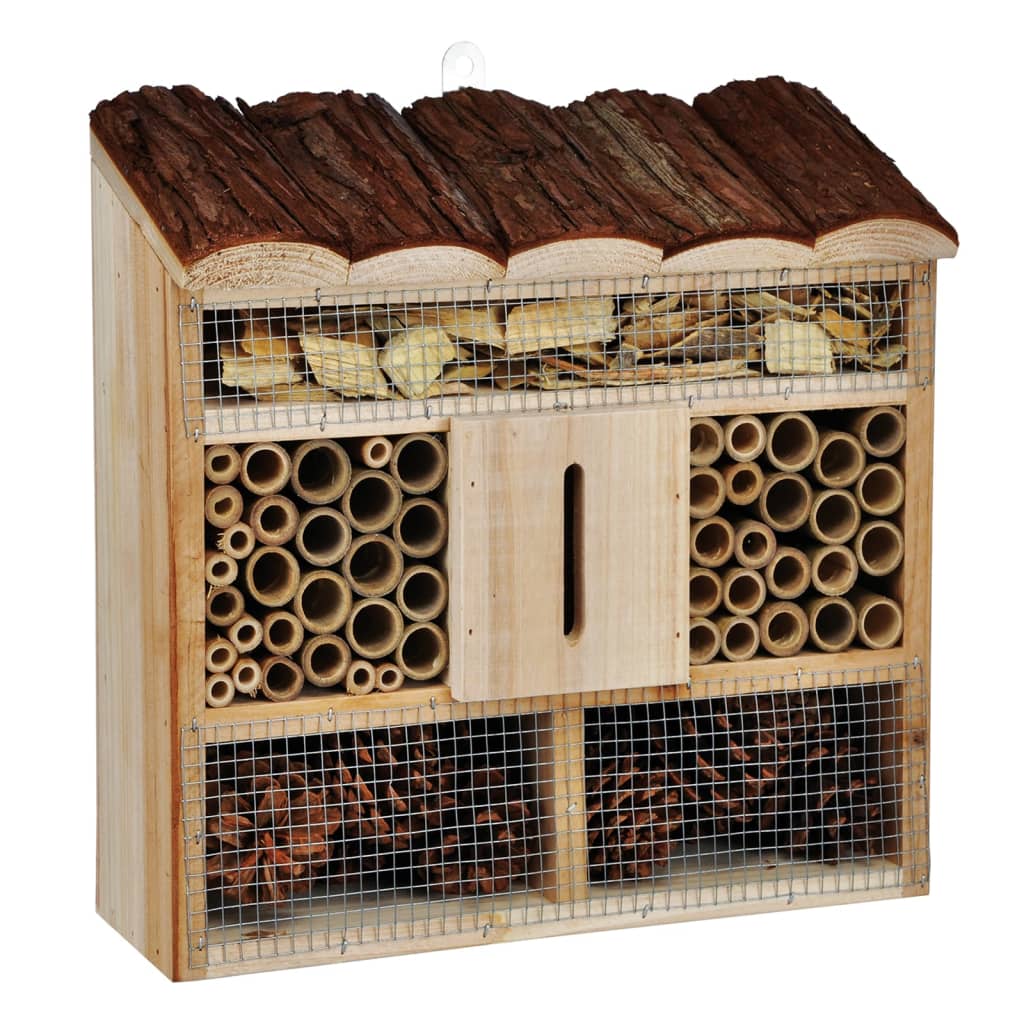 HI Insectenhotel 30x9,5x30 cm hout naturel