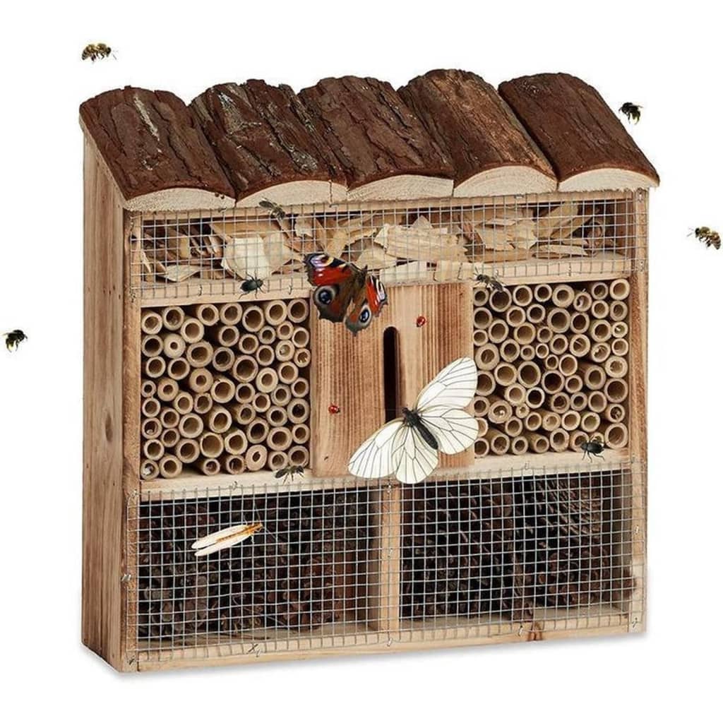 HI Insectenhotel 30x9,5x30 cm hout naturel