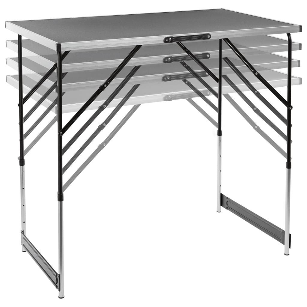 HI Klaptafel 100x60x94 cm aluminium