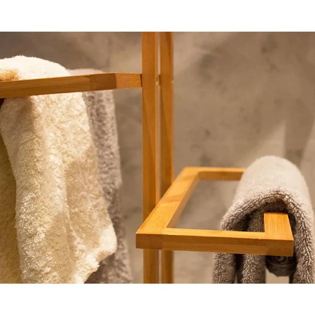 Bathroom Solutions Handdoekenrek bamboe 38x32,5x70 cm