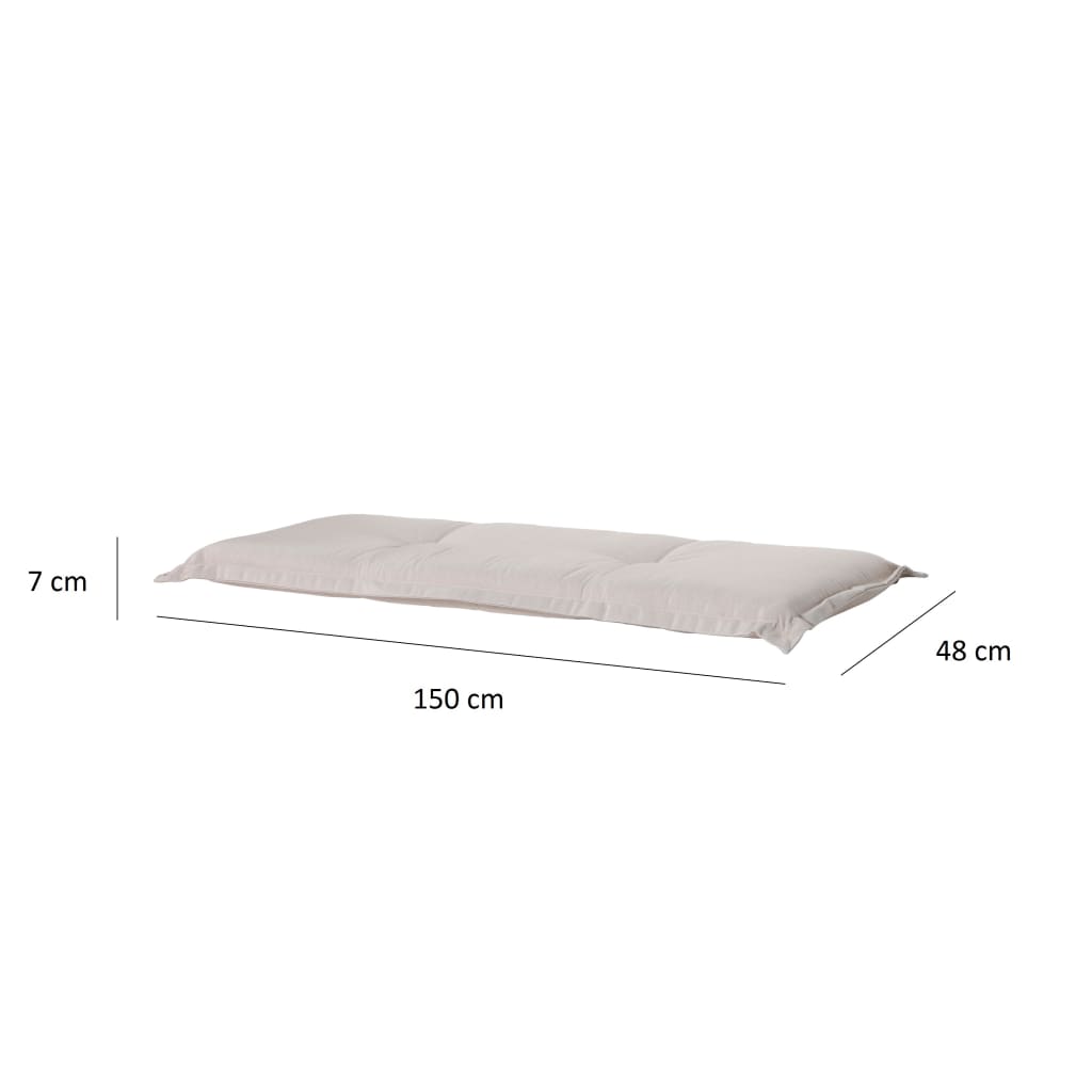 Madison Bankkussen Panama 150x48 cm lichtbeige