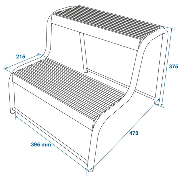 ProPlus trapje voor caravan (zwart)